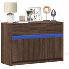 Trendy TV-meubel met LED-verlichting in Grijs Sonoma Eiken - bruin eikenkleur / 1 - Tv-meubels