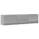 Trendy TV-meubel met LED-verlichting in grijs Sonoma eiken stijl - Tv-meubels