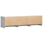Trendy TV-meubel met LED-verlichting in grijs Sonoma eiken stijl - Tv-meubels