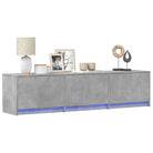Trendy TV-meubel met LED-verlichting in grijs Sonoma eiken stijl - Betongrijs / 1 / 165 cm - Tv-meubels