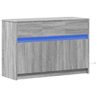 Trendy TV-meubel met LED-verlichting in Grijs Sonoma Eiken - Tv-meubels