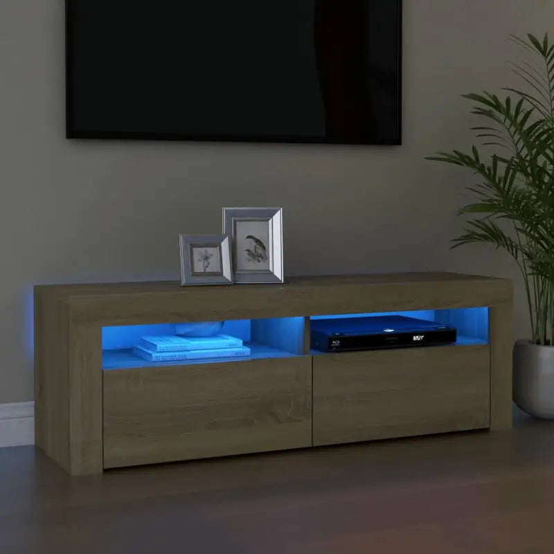 Trendy tv-meubel met rgb led-verlichting en stevige constructie - Sonoma eiken / 1 - Tv-meubels