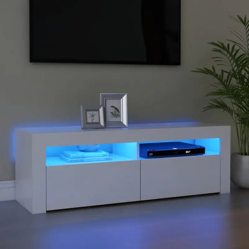 Trendy tv-meubel met rgb led-verlichting en stevige constructie - Wit / 1 - Tv-meubels