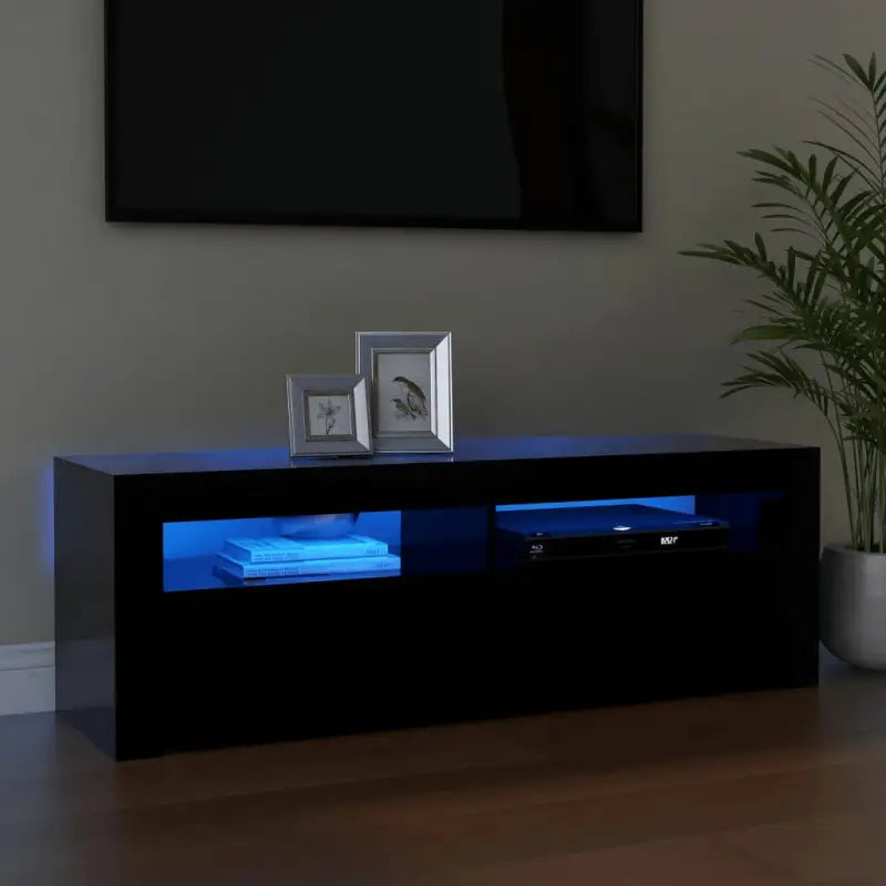 Trendy tv-meubel met rgb led-verlichting en stevige constructie - Zwart / 1 - Tv-meubels
