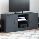 Trendy tv-meubel met stabiel frame van koudgewalst staal - Antraciet / 1 - Tv-meubels