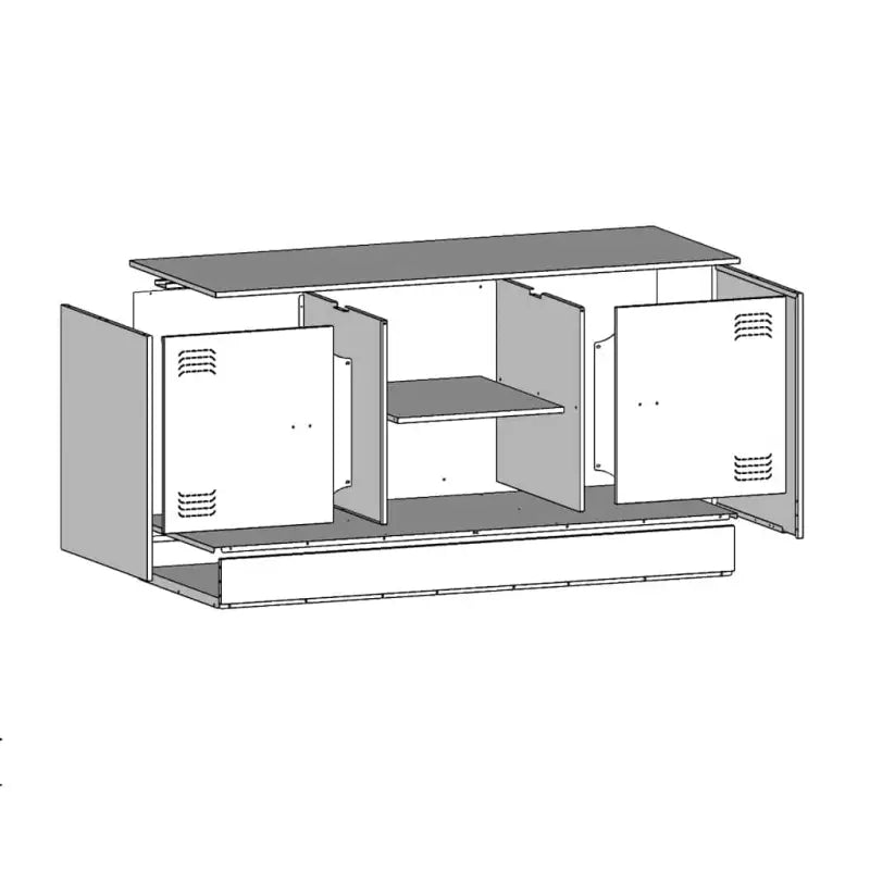 Trendy tv-meubel met stabiel frame van koudgewalst staal - Tv-meubels