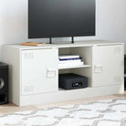 Trendy tv-meubel met stabiel frame van koudgewalst staal - Wit / 1 - Tv-meubels