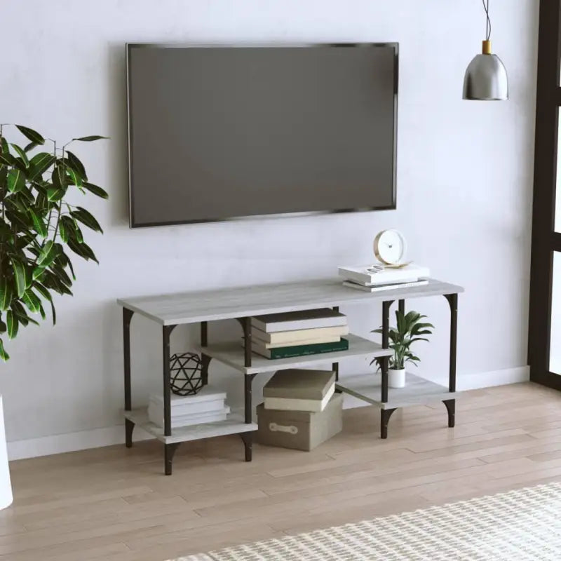 Trendy Tv-meubel van bewerkt hout met praktisch en duurzaam ontwerp - Grijs sonoma / 1 - Tv-meubels