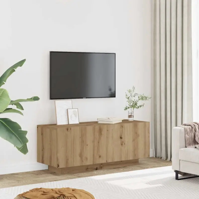 Trendy Tv-meubel van bewerkt hout met praktisch en stijlvol ontwerp - artisanaal eikenkleurig / 1 - Tv-meubels
