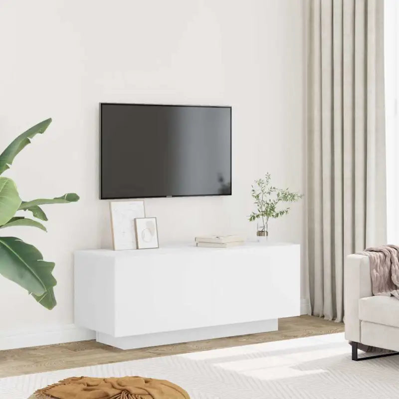 Trendy Tv-meubel van bewerkt hout met praktisch en stijlvol ontwerp - Wit / 1 - Tv-meubels