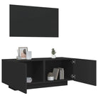 Trendy Tv-meubel van bewerkt hout met praktisch en stijlvol ontwerp - Zwart / 1 - Tv-meubels