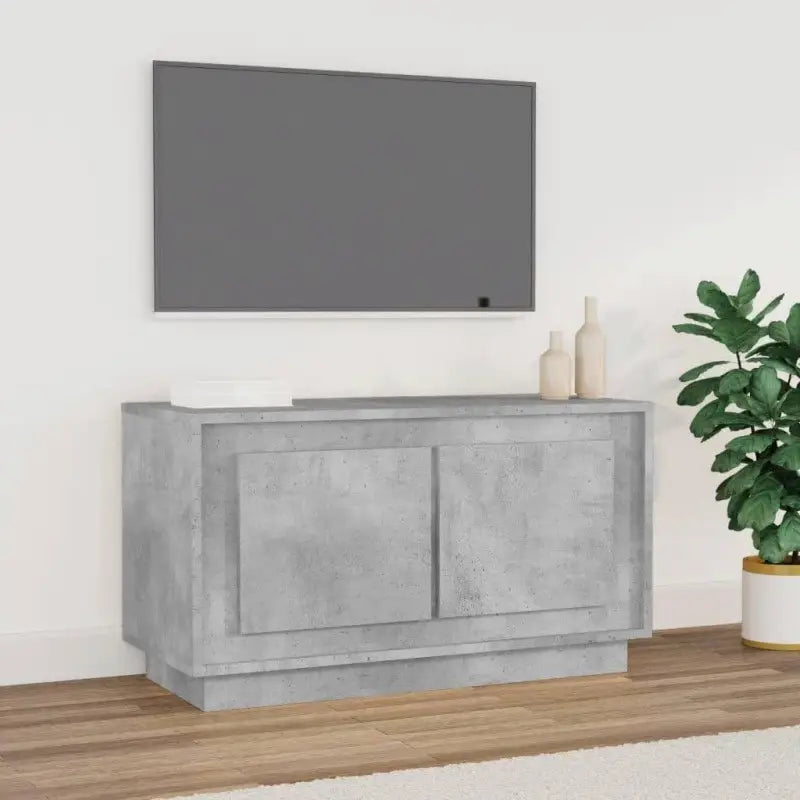Trendy Tv-meubel van bewerkt hout met stabiel en vochtbestendig ontwerp - Betongrijs / 1 - Tv-meubels