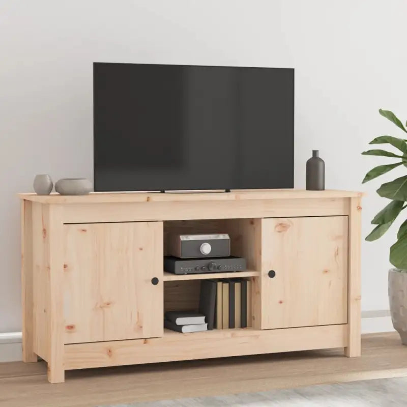 Trendy tv-meubel van massief grenenhout voor een stijlvolle woonkamer - Naturel / 1 - Tv-meubels