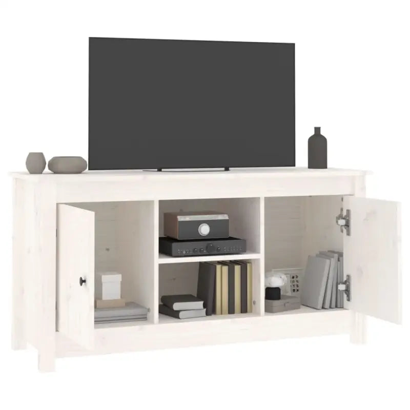 Trendy tv-meubel van massief grenenhout voor een stijlvolle woonkamer - Tv-meubels