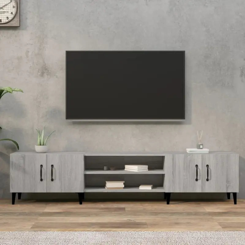 Trendy Tv Meubels van Bewekt Hout voor een Moderne Interieur - Grijs sonoma / 1 - Tv-meubels