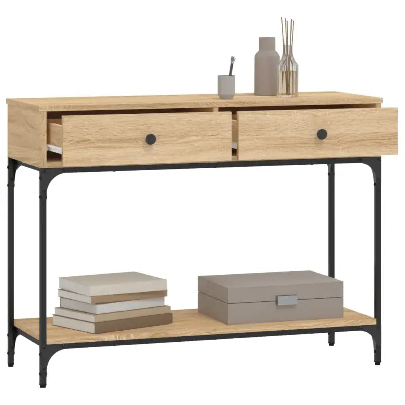 Trendy wandtafel van bewerkt hout voor elegante interieuraccenten - Bijzettafels