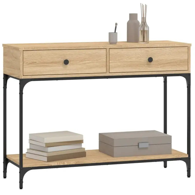 Trendy wandtafel van bewerkt hout voor elegante interieuraccenten - Bijzettafels