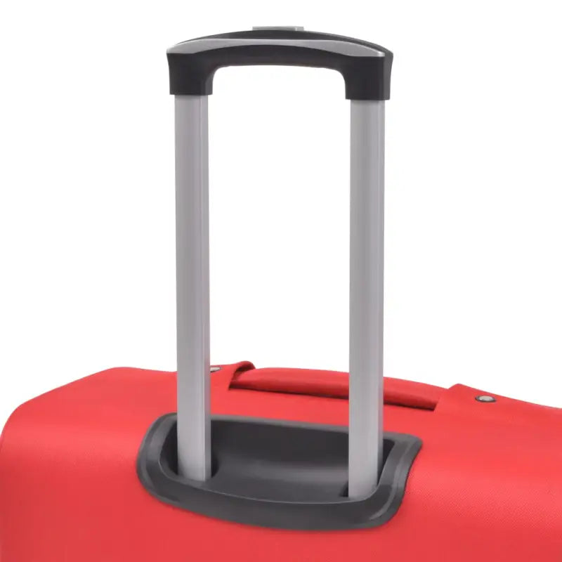 Trolleyset met duurzame PVC-gecoate oxford-stof en veiligheidssluitingen - Rood / 1 / 4 - Koffers