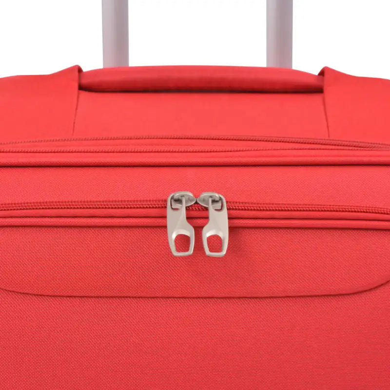 Trolleyset met duurzame PVC-gecoate oxford-stof en veiligheidssluitingen - Rood / 1 / 4 - Koffers