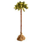 Tropische sfeer kunstpalmboom met LED’s en linnen stof voor binnen - 210 cm / 1 - Kerstbomen