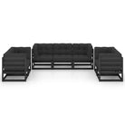 Tuina set met massief grenenhout en comfortabele rug- en zijkussens - Tuinsets