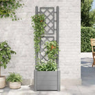 Tuinbak met trellis voor planten buitengebruik - Bloempotten & plantenbakken