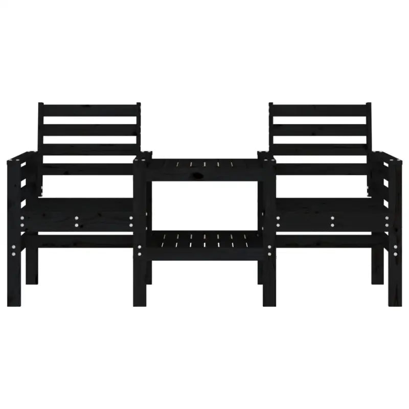 Tuinbank met geïntegreerde tafel van massief grenenhout - Tuinbanken