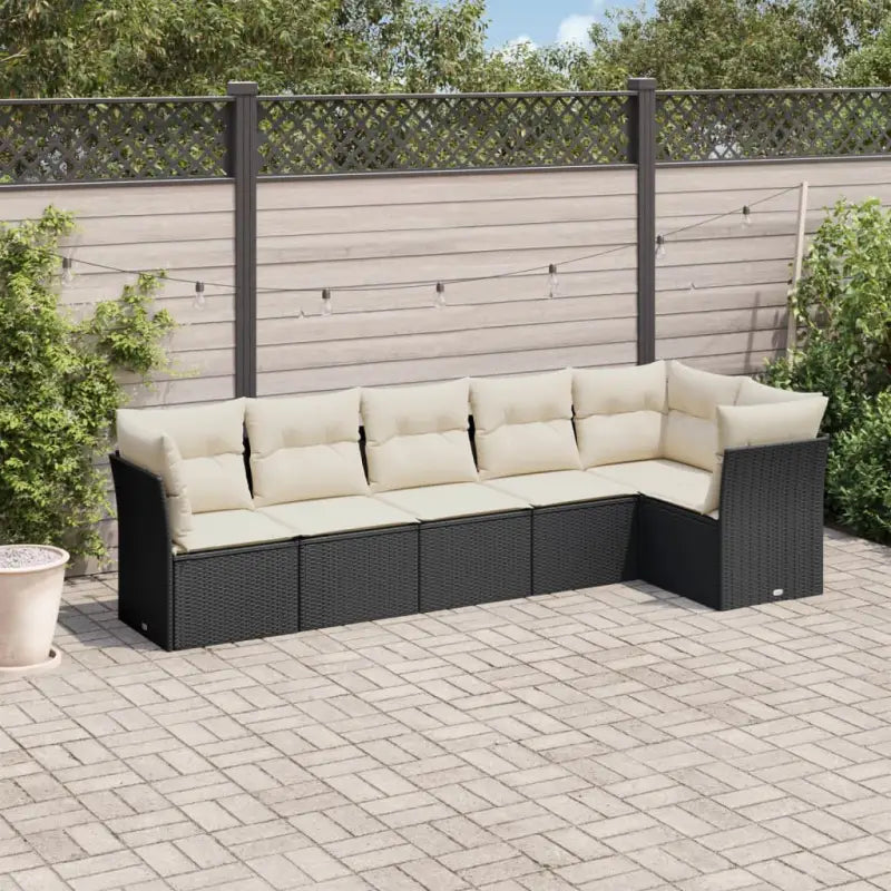 Tuinbank met poly rattan en gepoedercoat staal voor comfortabele zitervaring - Tuinsets