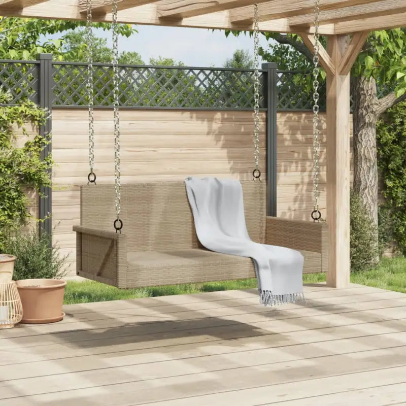 Tuinbank met poly rattan voor ontspanning in de buitenruimte - Tuinbanken