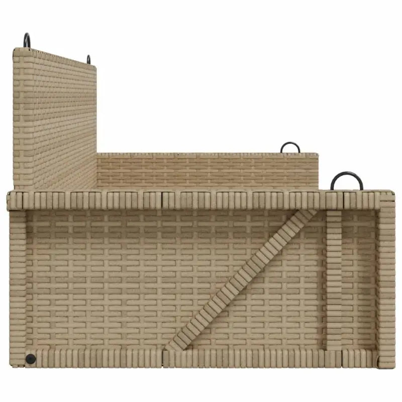 Tuinbank met poly rattan voor ontspanning in de buitenruimte - Tuinbanken