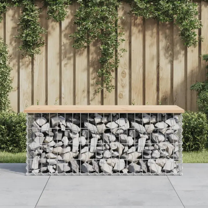 Tuinbank van massief douglashout voor een duurzame buitenzitplek - Natuurlijk grenenhout / 103 x 44 x 42 cm / 1