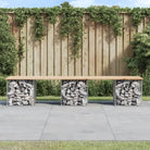 Tuinbank van massief douglashout voor een duurzame buitenzitplek - Natuurlijk grenenhout / 203 x 44 x 42 cm / 1