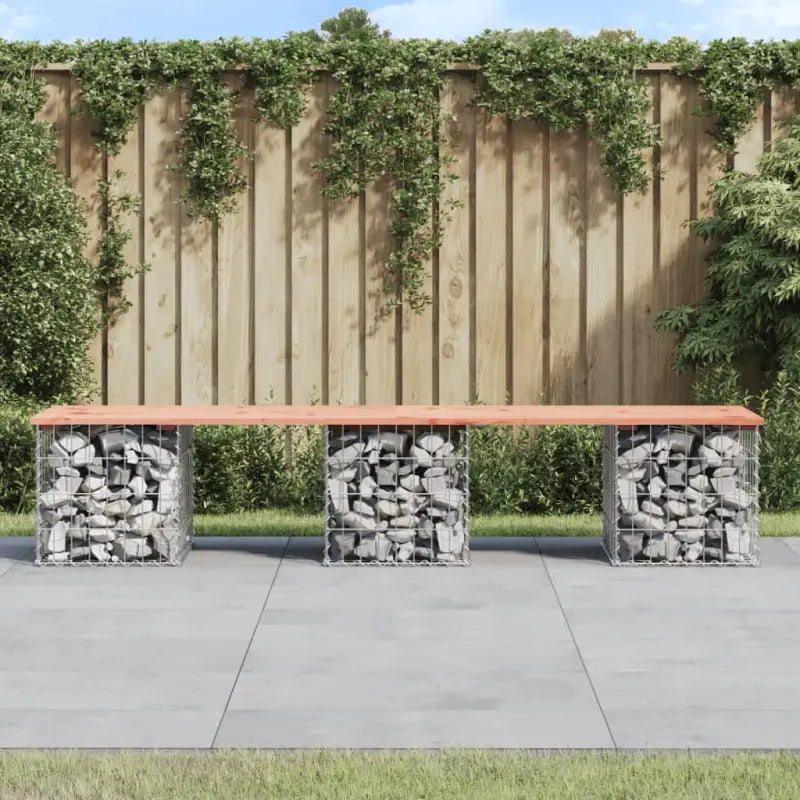 Tuinbank van massief douglashout voor een duurzame buitenzitplek - Natuurlijk douglashout / 203 x 44 x 42 cm / 1