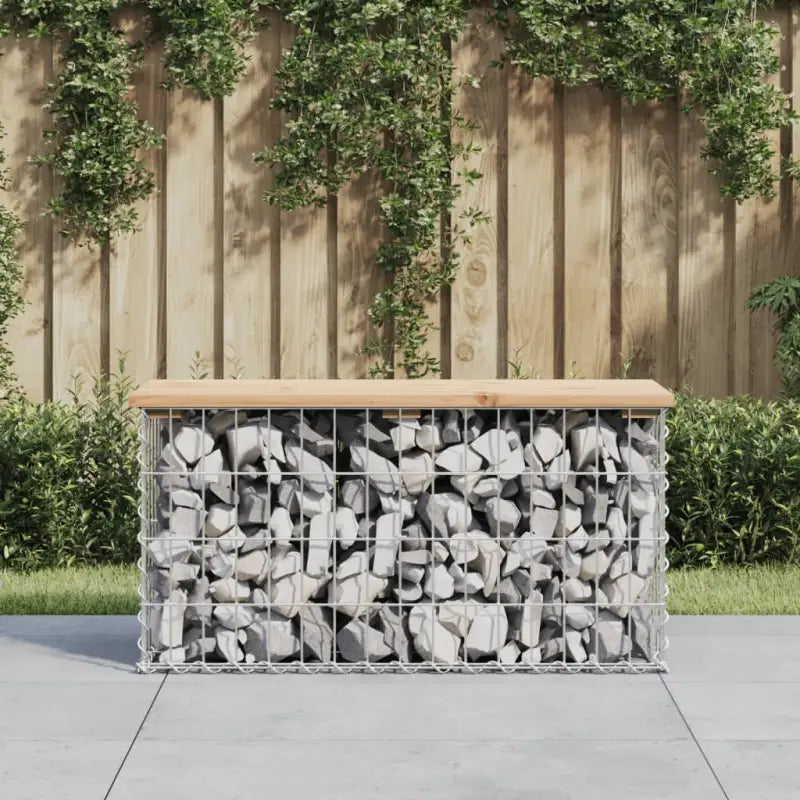 Tuinbank van massief douglashout voor een duurzame buitenzitplek - Natuurlijk grenenhout / 83 x 31,5 x 42 cm / 1