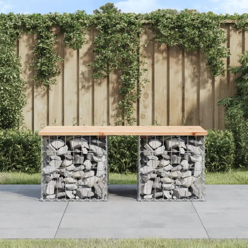 Tuinbank van massief douglashout voor een duurzame buitenzitplek - Natuurlijk grenenhout / 44 x 103 x 42 cm / 1