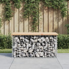 Tuinbank van massief douglashout voor een duurzame buitenzitplek - Natuurlijk grenenhout / 83 x 44 x 42 cm / 1