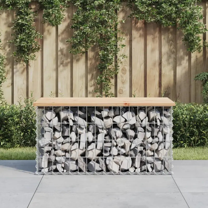 Tuinbank van massief douglashout voor een duurzame buitenzitplek - Natuurlijk grenenhout / 83 x 44 x 42 cm / 1