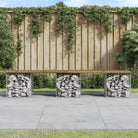 Tuinbank van massief douglashout voor een duurzame buitenzitplek - Donkerbruin / 203 x 31 x 42 cm / 1 - Tuinbanken