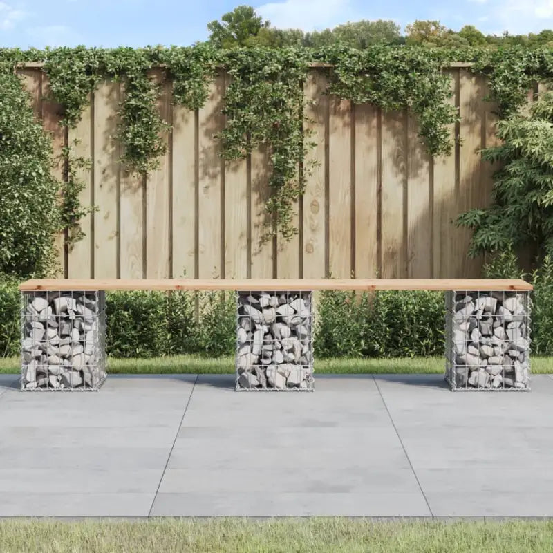 Tuinbank van massief douglashout voor een duurzame buitenzitplek - Natuurlijk grenenhout / 203 x 31 x 42 cm / 1