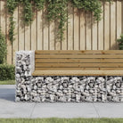 Tuinbank van massief douglashout voor een duurzame buitenzitplek - Donkerbruin / 122 x 71 x 65.5 cm / 1 - Tuinbanken