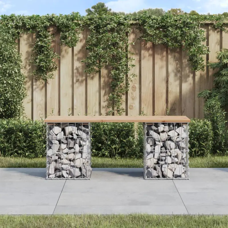 Tuinbank van massief douglashout voor een duurzame buitenzitplek - Natuurlijk grenenhout / 103 x 31 x 42 cm / 1