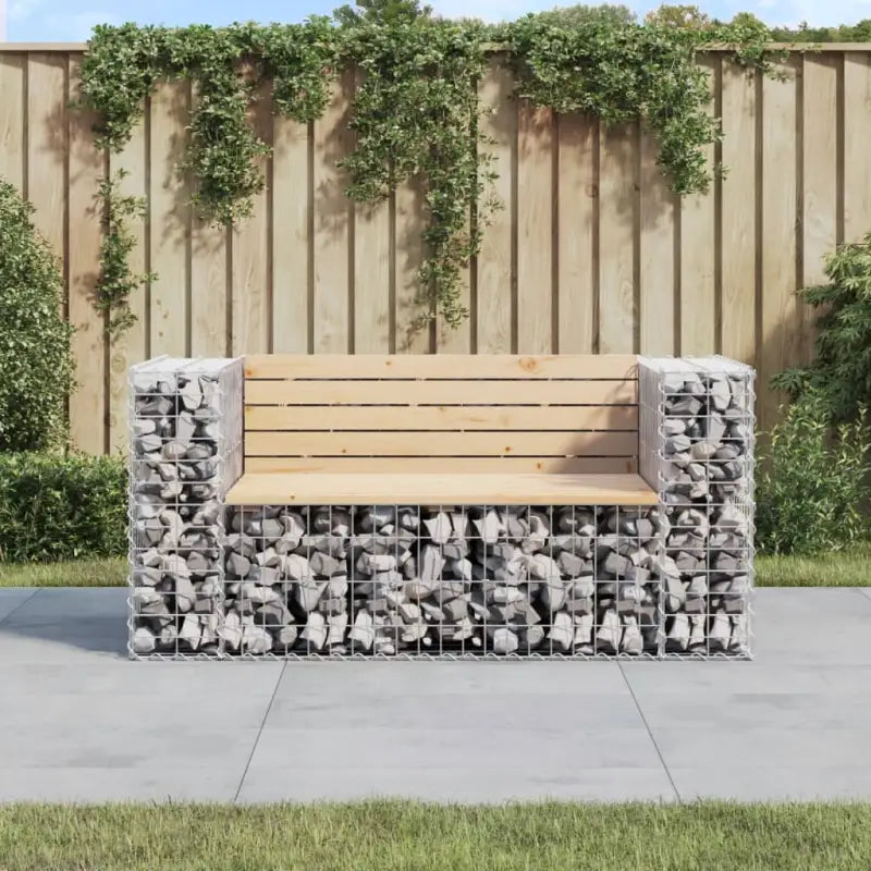 Tuinbank van massief douglashout voor een duurzame buitenzitplek - Natuurlijk grenenhout / 143 x 71 x 65.5 cm / 1