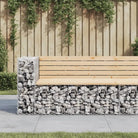Tuinbank van massief douglashout voor een duurzame buitenzitplek - Natuurlijk grenenhout / 122 x 71 x 65.5 cm / 1