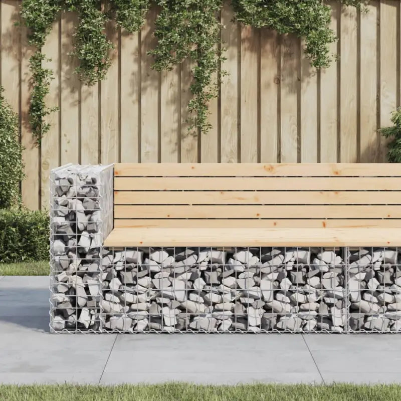 Tuinbank van massief douglashout voor een duurzame buitenzitplek - Natuurlijk grenenhout / 122 x 71 x 65.5 cm / 1