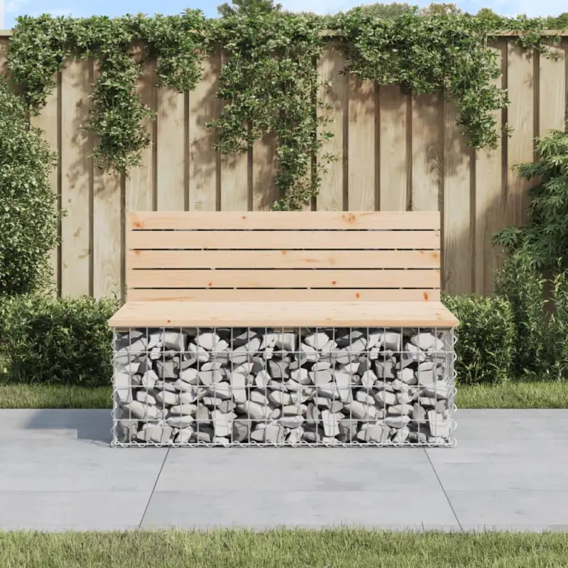 Tuinbank van massief douglashout voor een duurzame buitenzitplek - Natuurlijk grenenhout / 103 x 70 x 65 cm / 1