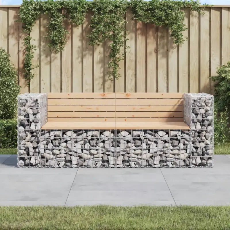 Tuinbank van massief grenenhout voor buitenruimte - Natuurlijk grenenhout / 1 - Tuinbanken