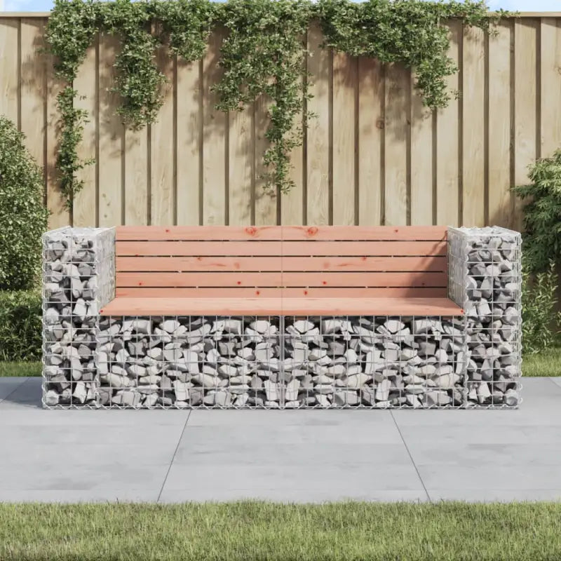 Tuinbank van massief grenenhout voor buitenruimte - Natuurlijk douglashout / 1 - Tuinbanken