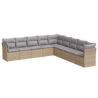 Tuinbank van Poly Rattan met comfortabele zitervaring en gepoedercoat staal - Tuinsets