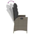 Tuinbank van poly rattan voor een comfortabele zitervaring - Tuinbanken