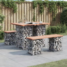 Tuinbank van vacuüm geïmpregneerd grenenhout voor buitenbeleving - Natuurlijk douglashout / 100 x 70 x 72 cm / 1